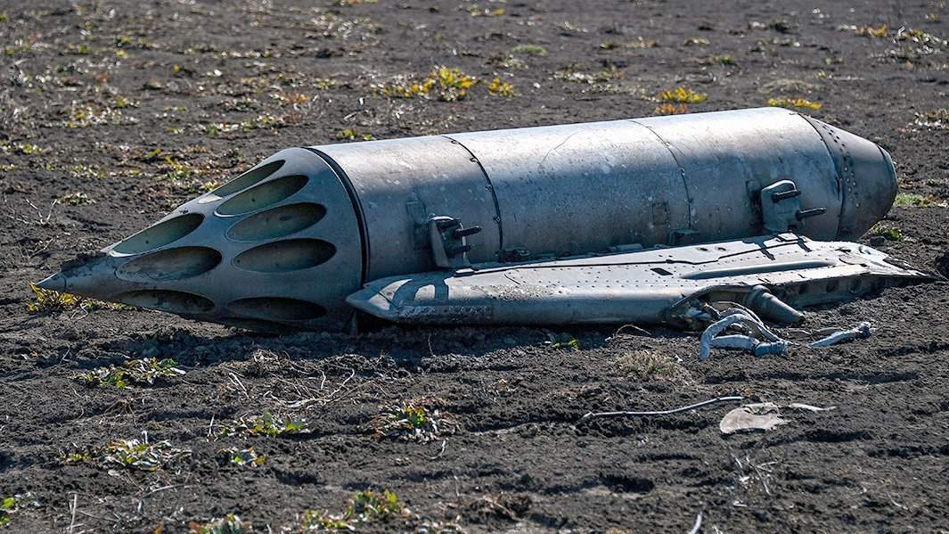 Обломки сбитого украинского штурмовика Су-25