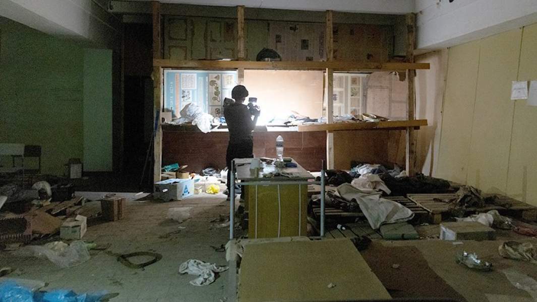 Разрушенный опорный пункт ВСУ