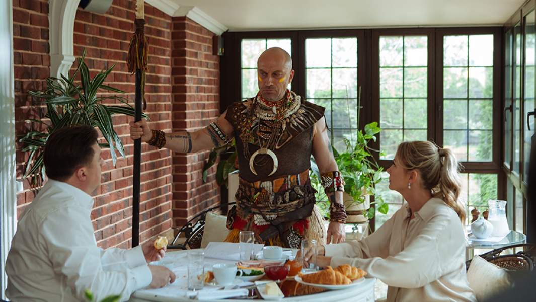 Кадр из фильма «Мой папа - вождь»