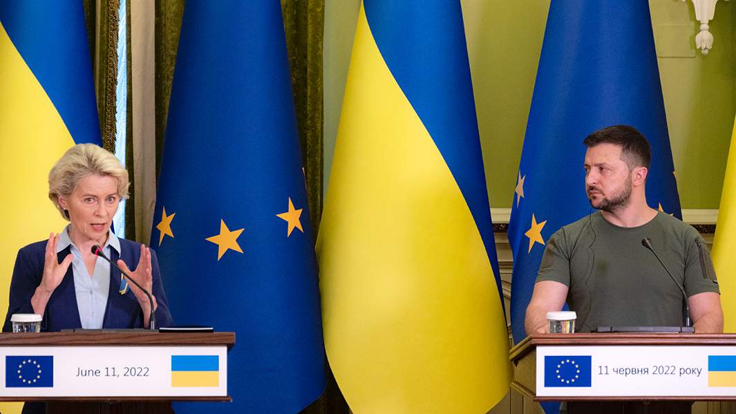 Встреча Президента Украины Владимира Зеленского с Президентом Европейской Комиссии Урсулой фон дер Ляйен по иностранным делам и политике безопасности, 11 июня 2022 года