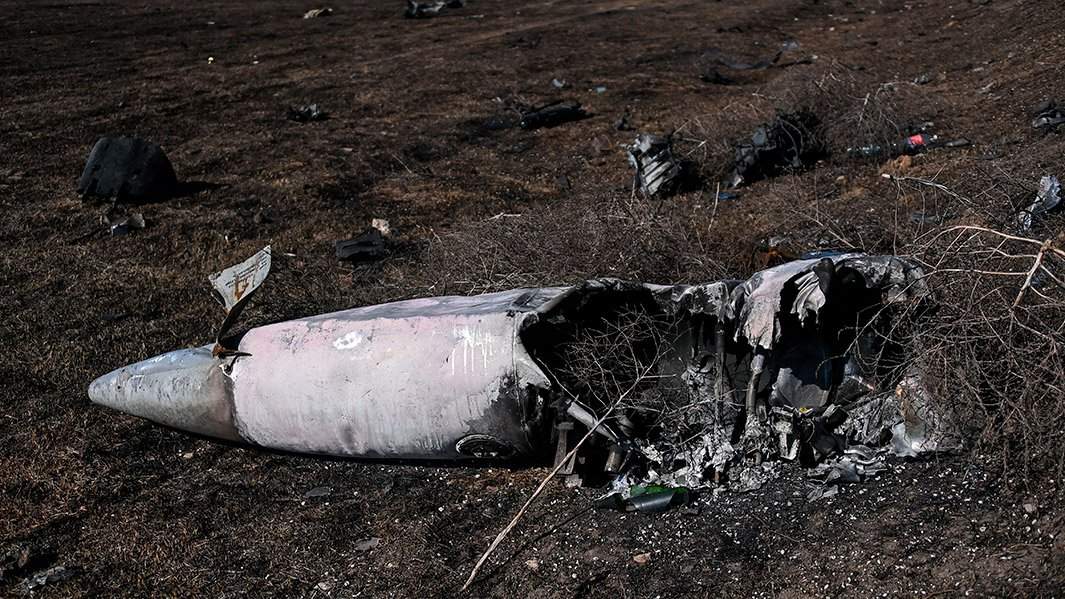 Обломки сбитого украинского штурмовика Су-25