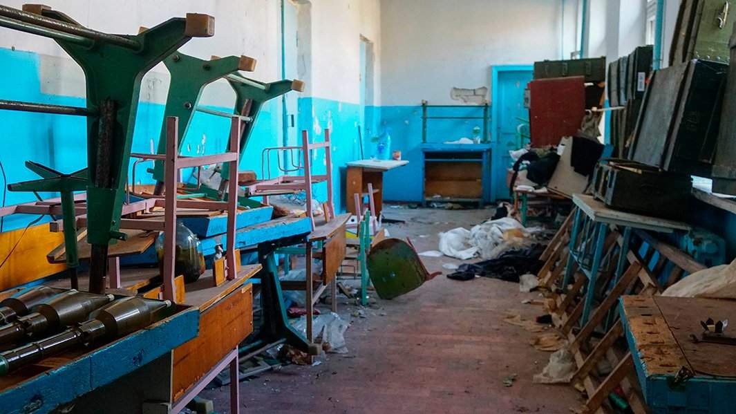 Школа, которая была оборудована как штаб ВСУ