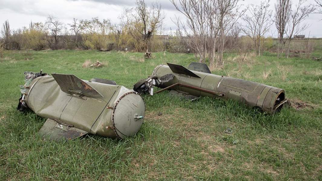 Обломки сбитой украинской ракеты «Точка-У»