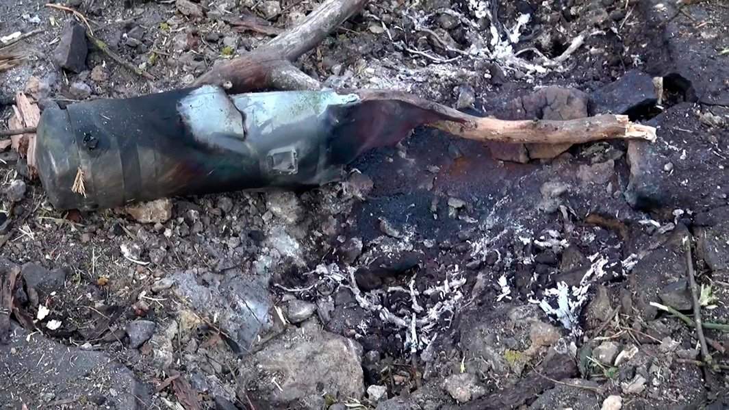 Обломки снаряда