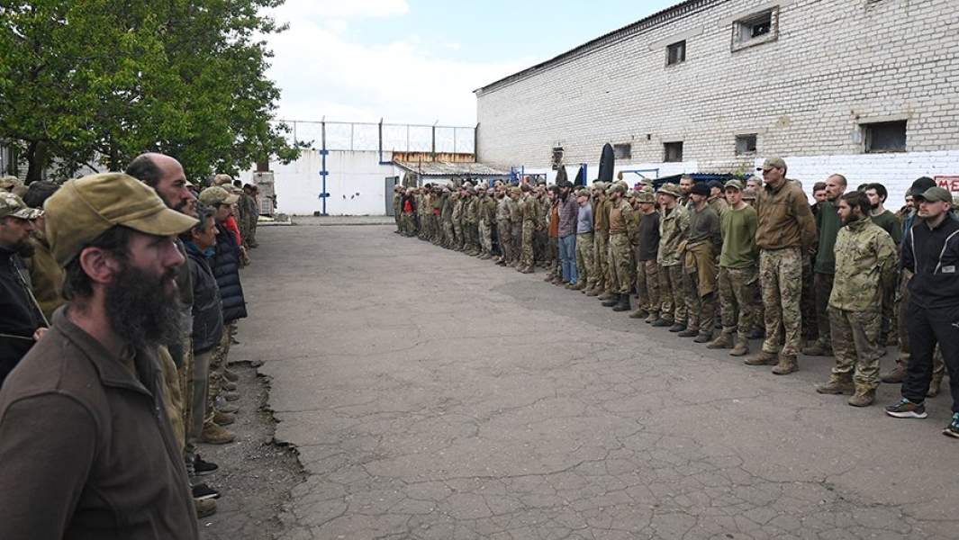 Украинские военнопленные в исправительном учреждении Донецкой народной республики