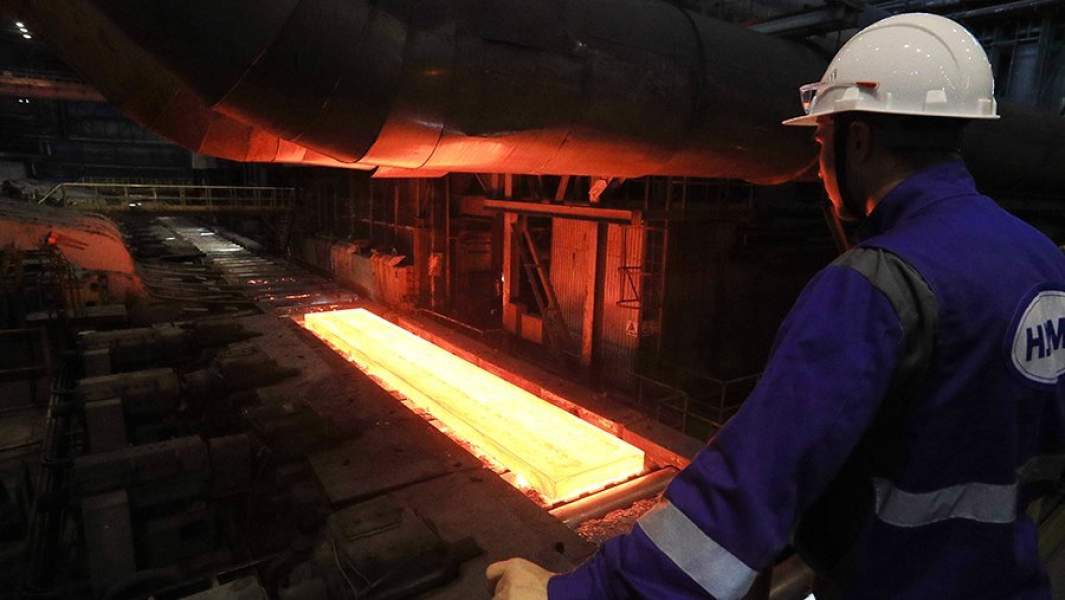 Один из участков стана горячего проката