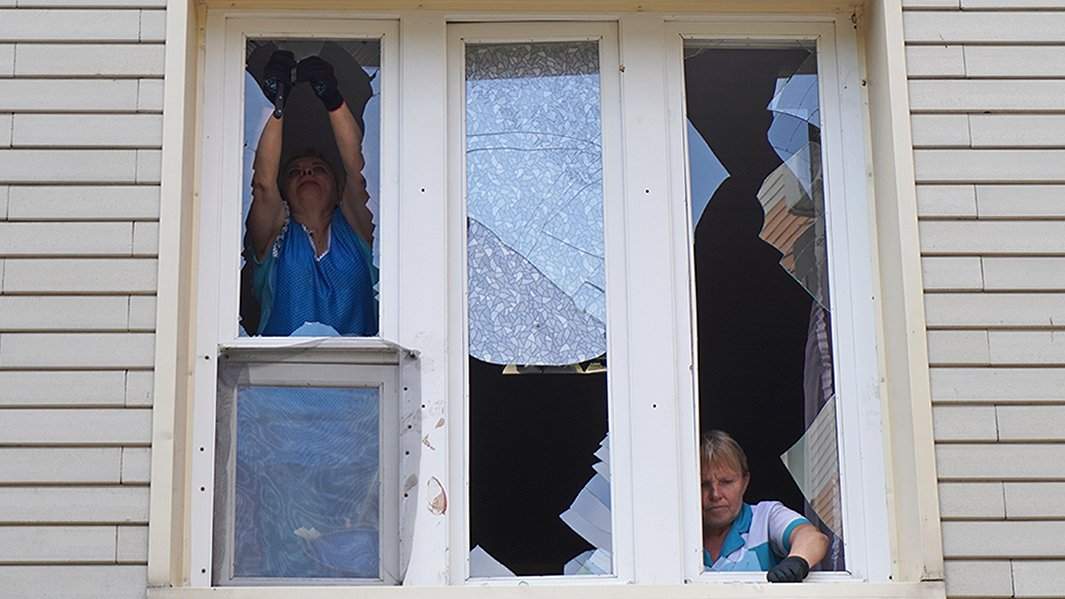 Роддом после обстрела, Донецк