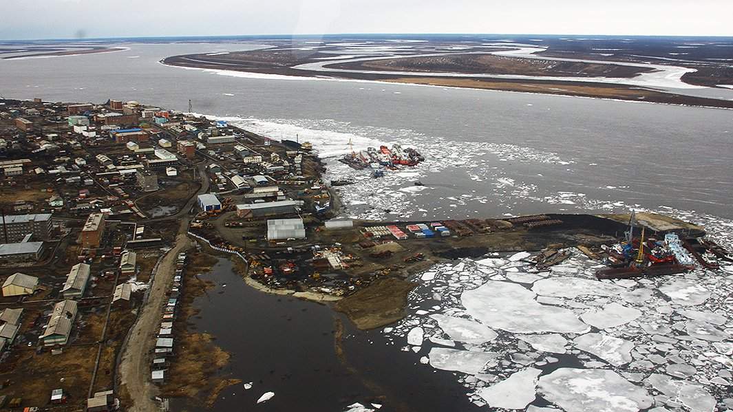 Вид на Хатангу