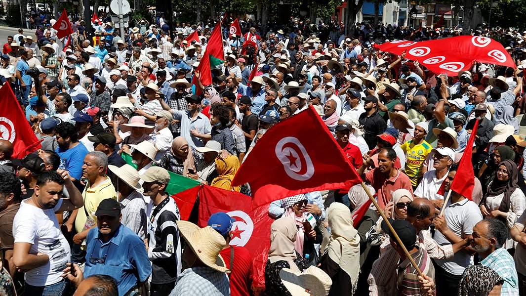 Забастовки в Тунисе