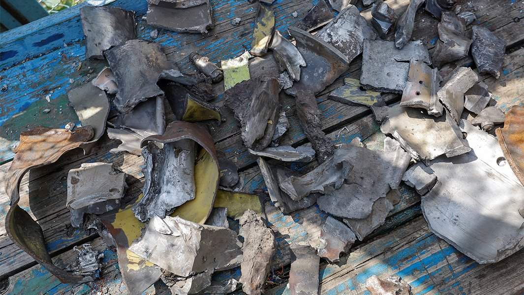 Фрагменты ракет HIMARS