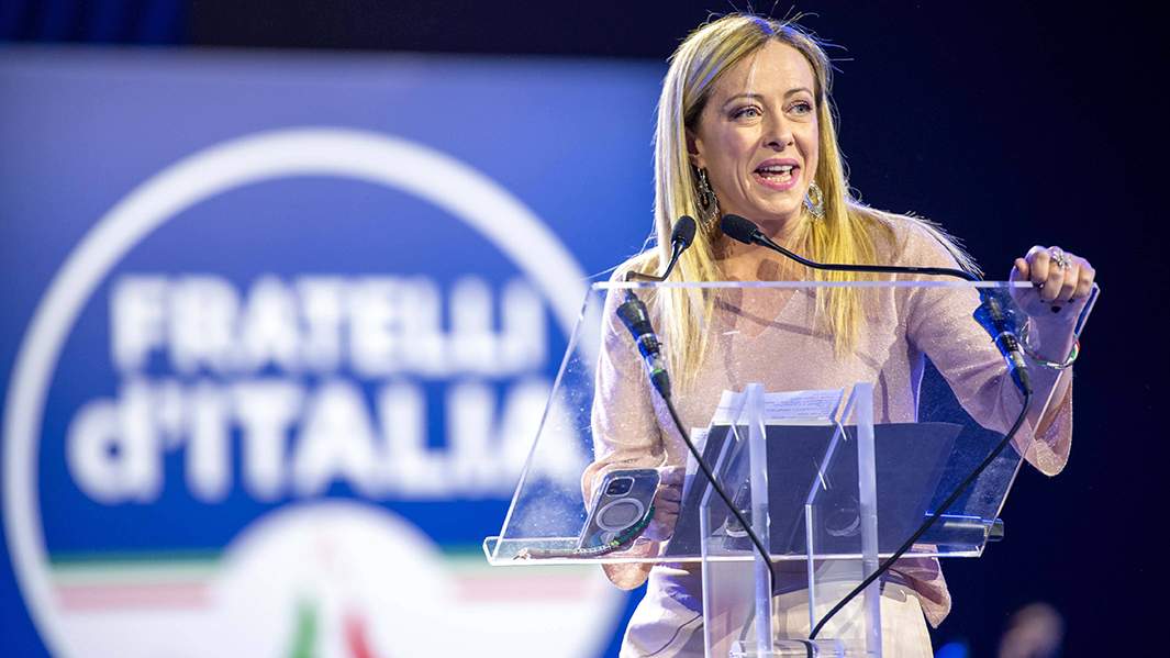 Лидер партии «Братья Италии» Джорджия Мелони