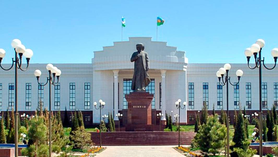 Karakalpakstan Parliament Buiding in Nukus