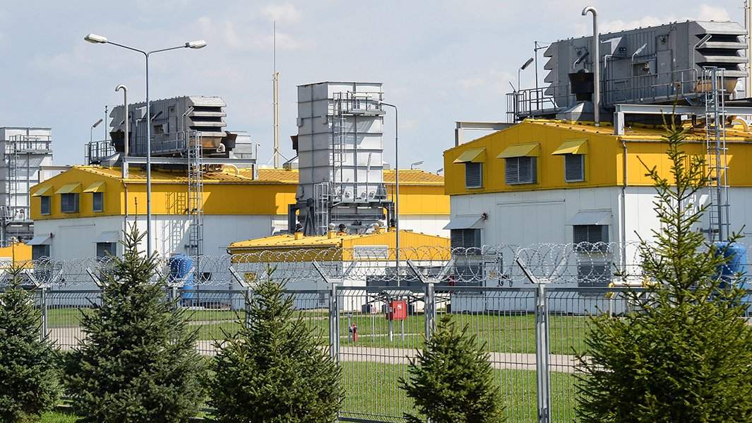 Объекты газопровода "Ямал – Европа" в городе Цеханув в Польше