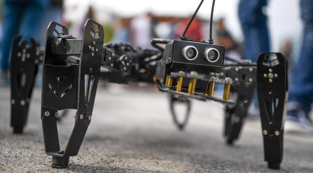 Робот-паук на фестивале науки и технологий