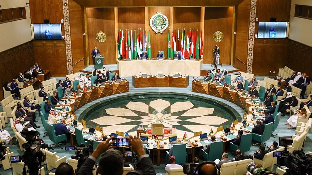 Глава МИД РФ Сергей Лавров выступает на встречи с постпредами стран-членов Лиги арабских государств 