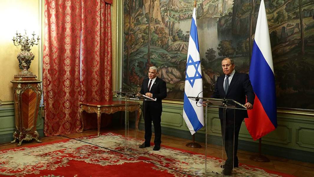Встреча Сергея Лаврова и Яира Лапида в Москве