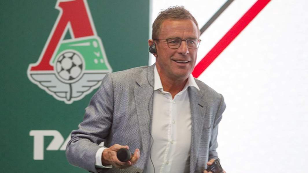 Руководитель по спорту и развитию ФК «Локомотив» Ральф Рангник во время пресс-конференции о стратегии развития клуба. 2021 год