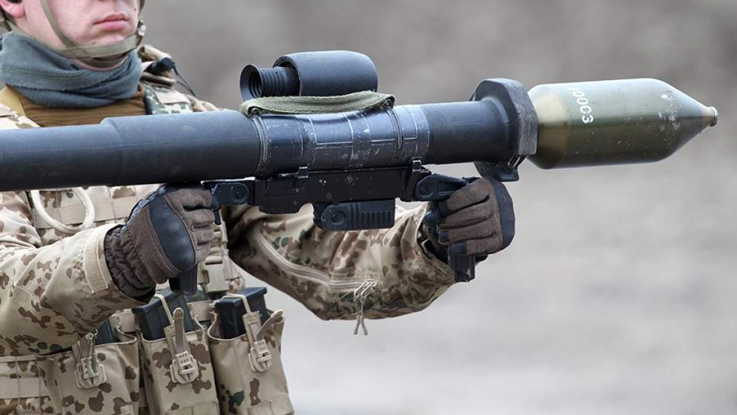 Немецкий противотанковый гранатомет Panzerfaust 3, поставляемый на Украину