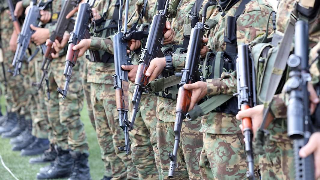 Палестинские боевики бригады «Аль-Кудс», военного крыла движения «Исламский джихад»