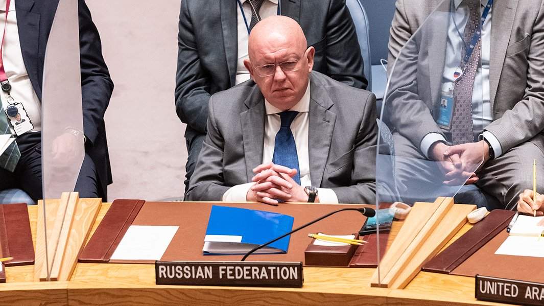 Василий Небензя на заседании Совета Безопасности ООН