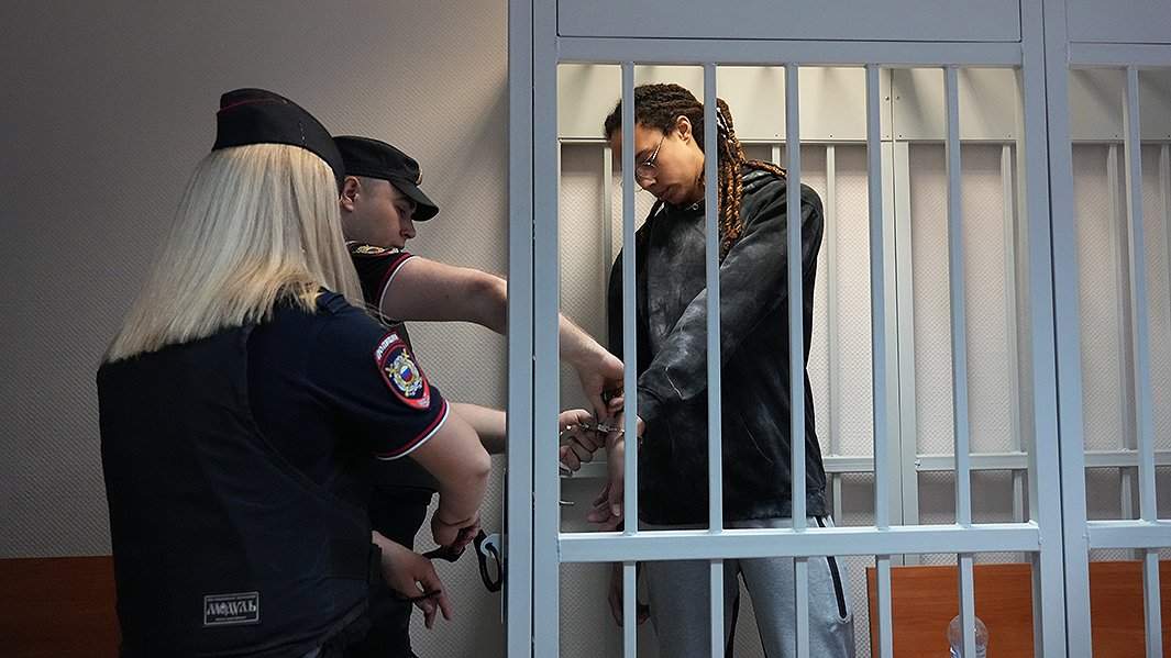 Бриттни Грайнер на судебном заседании