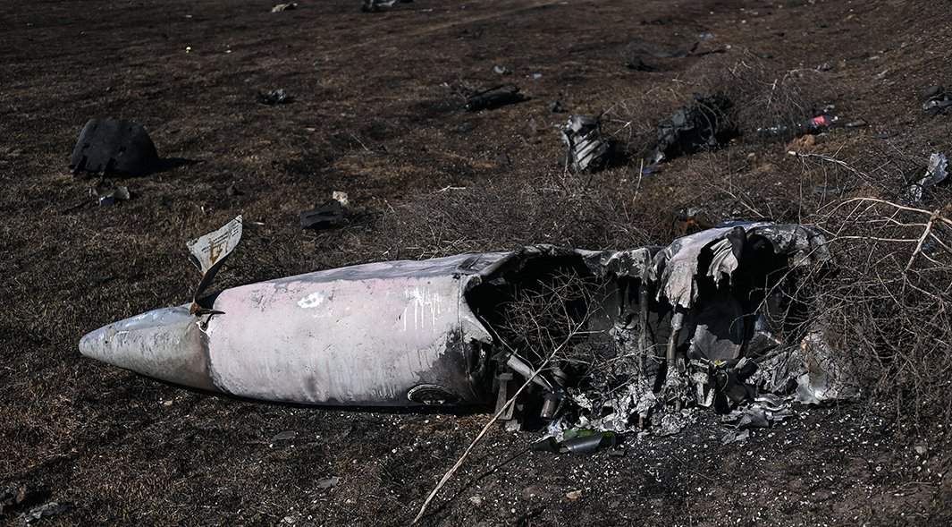 Обломки сбитого украинского штурмовика Су-25
