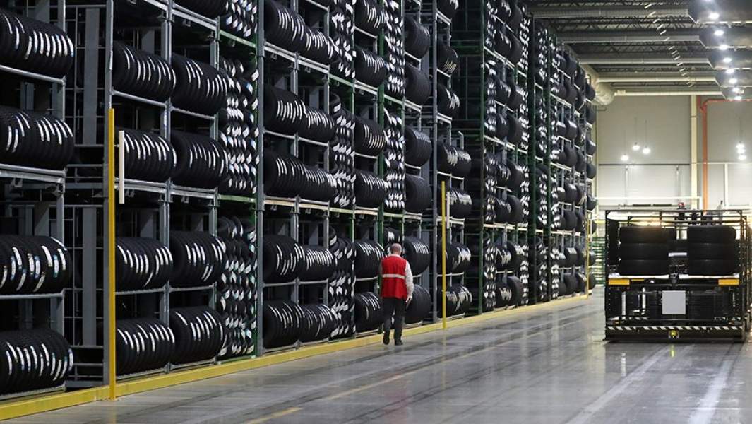 Automated warehouse for finished products of the Nokian Tires plant in Vsevolozhsk