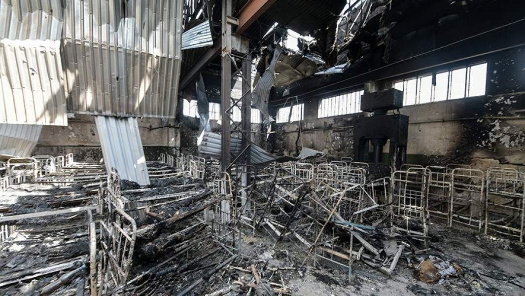 Последствия обстрела следственного изолятора