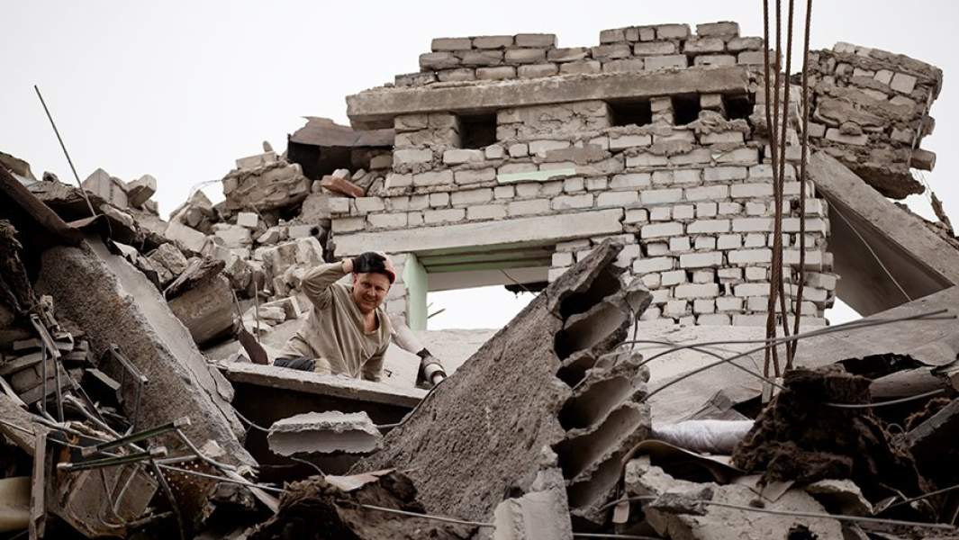  Последствия обстрелов города Стаханова в ЛНР