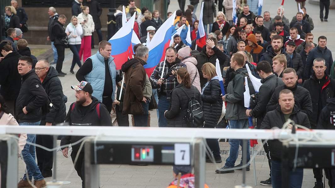 Митинг "Своих не бросаем" в Москве