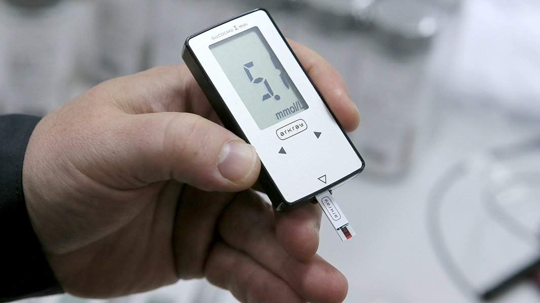 Глюкометр для измерения глюкозы в крови 