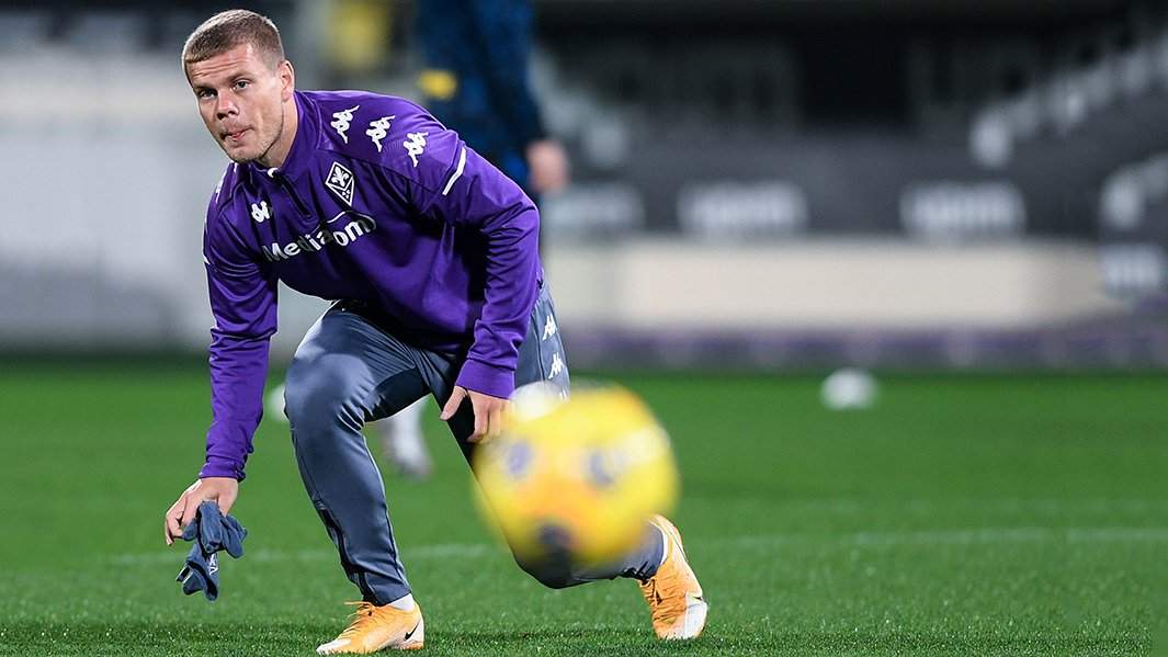 Игрок ФК "Фиорентина" Александр Кокорин