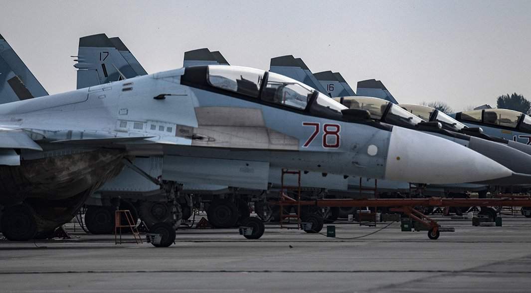 Многоцелевой истребитель Су-30СМ задействован в специальной военной операции