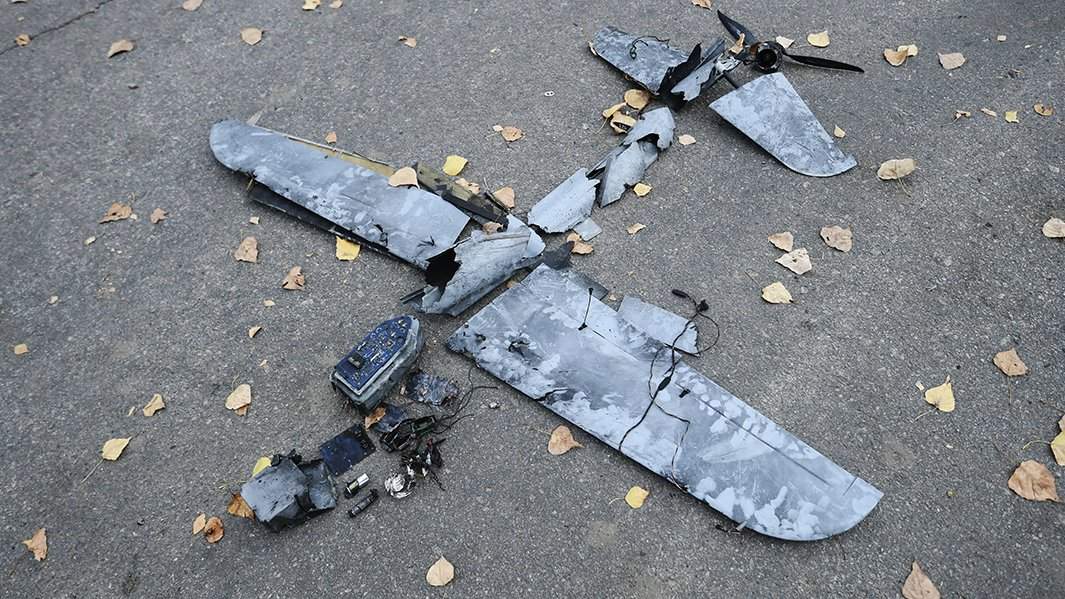 Разбитый беспилотный летательный аппарат