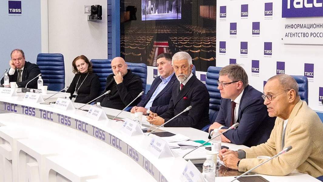 Пресс-конференция нового руководящего состава МХАТ им. М.Горького в Москве