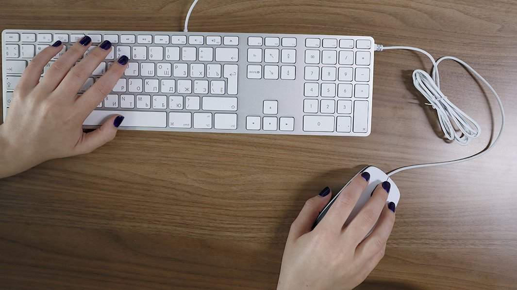 клавиатура рука