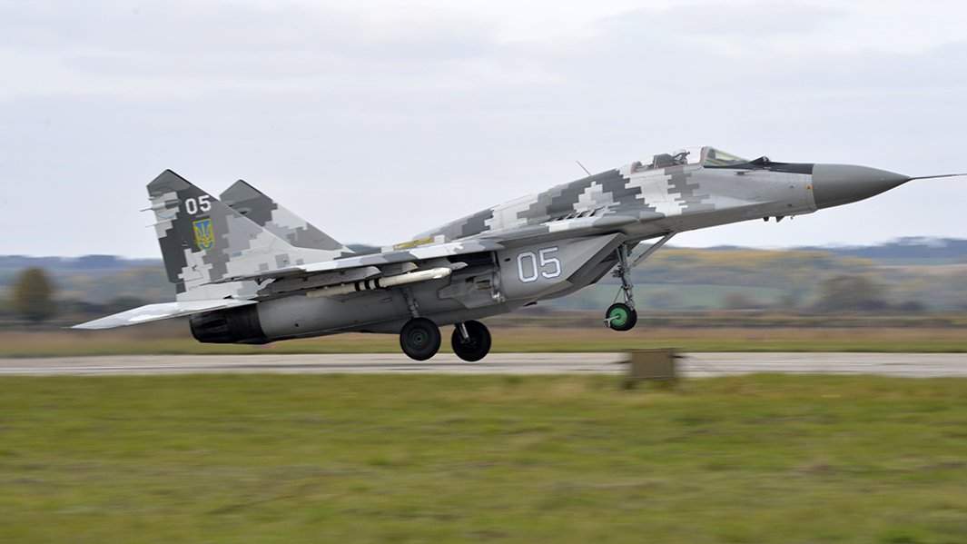 Истребитель МиГ-29 воздушных сил Украины