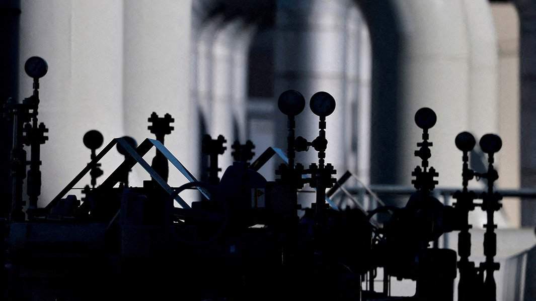 Северный поток трубы и счётчики