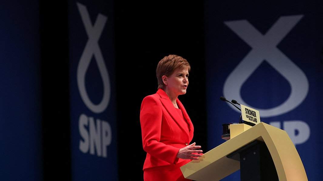 Vůdkyně Skotské národní strany Nicola Sturgeon