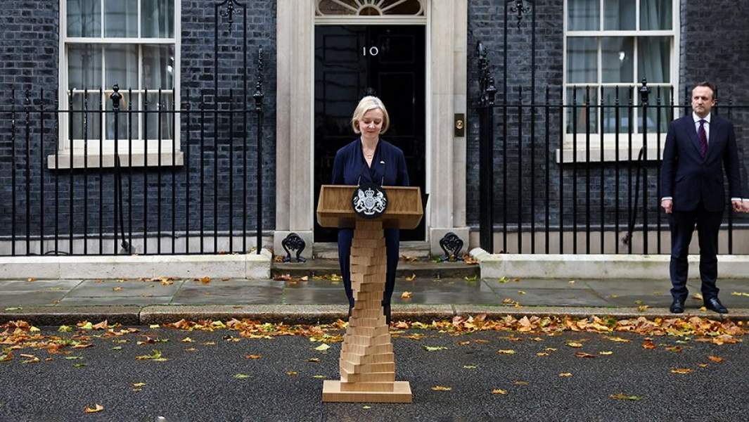 Лиз Трасс объявляет о свой отставке. 20 октября 2022 года