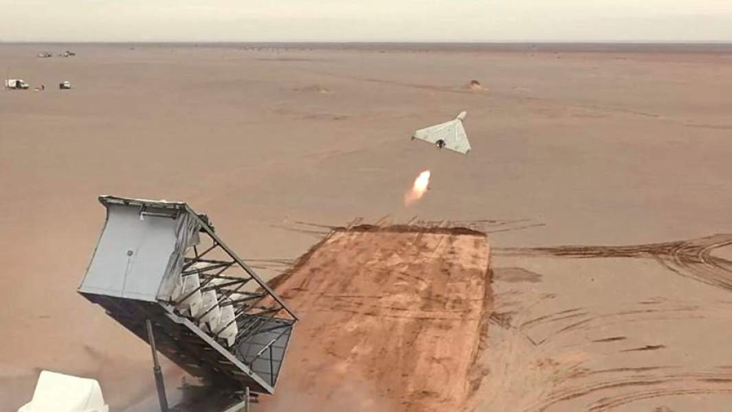 Запуск иранского дрона-камикадзе Shahed-136