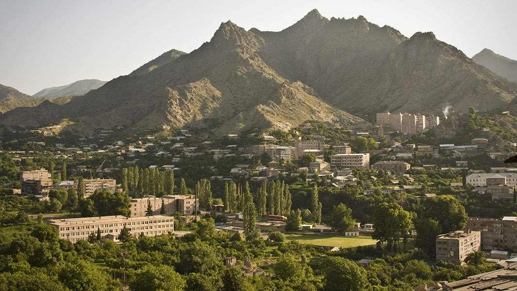 Город Мегри в Армении