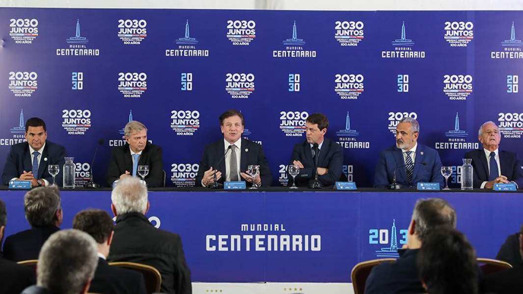 Подача совместной заявки Уругвая, Аргентины, Парагвая и Чили на принятие Чемпионата мира по футболу - 2030