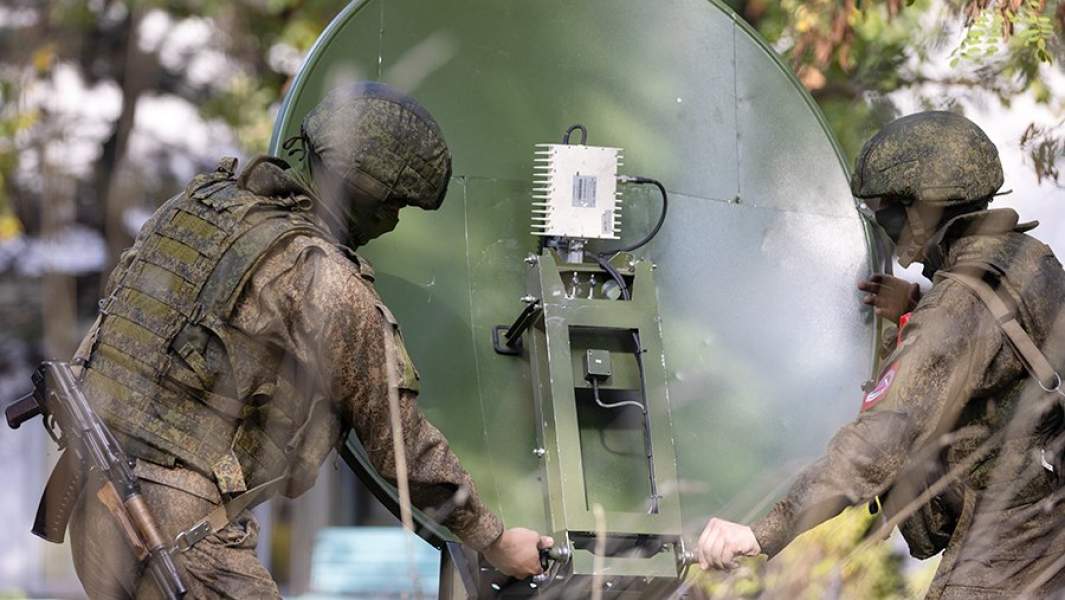 Военнослужащие подразделений войск связи Центрального военного округа в зоне проведения специальной военной операции