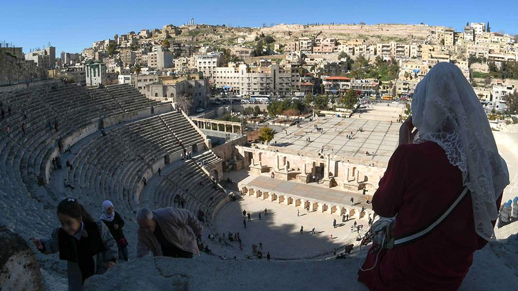 Вид на амфитеатр Аммана