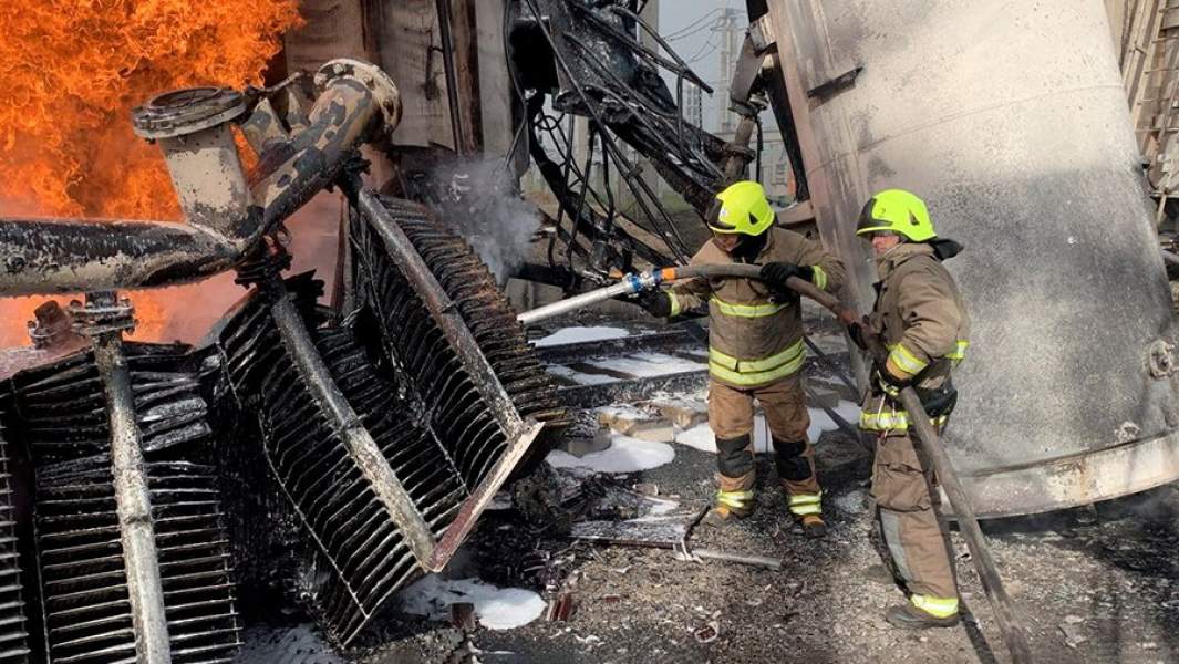 Пораженный объект критической инфраструктуры Украины