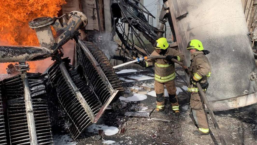 Последствия ракетного удара по критической инфраструктуре Украины