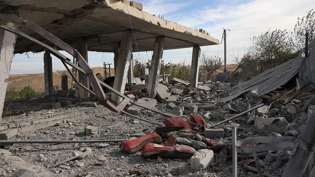 разрушенный мост