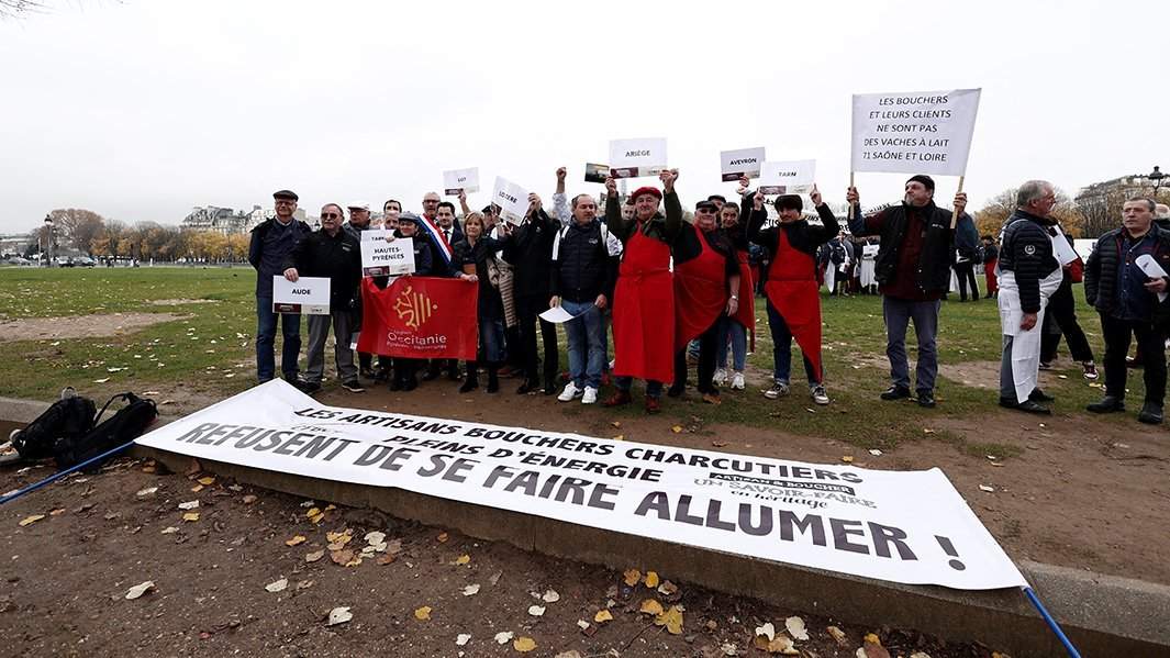 плакат протест село фермеры