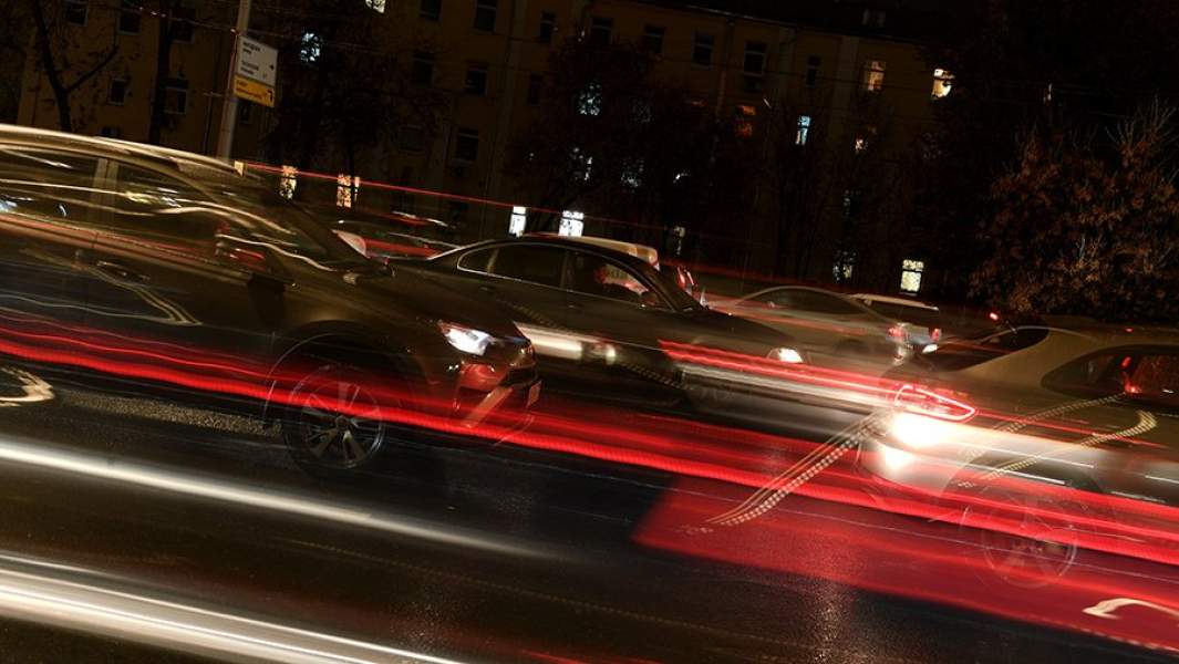 Автомобильное движение на Садовом кольце